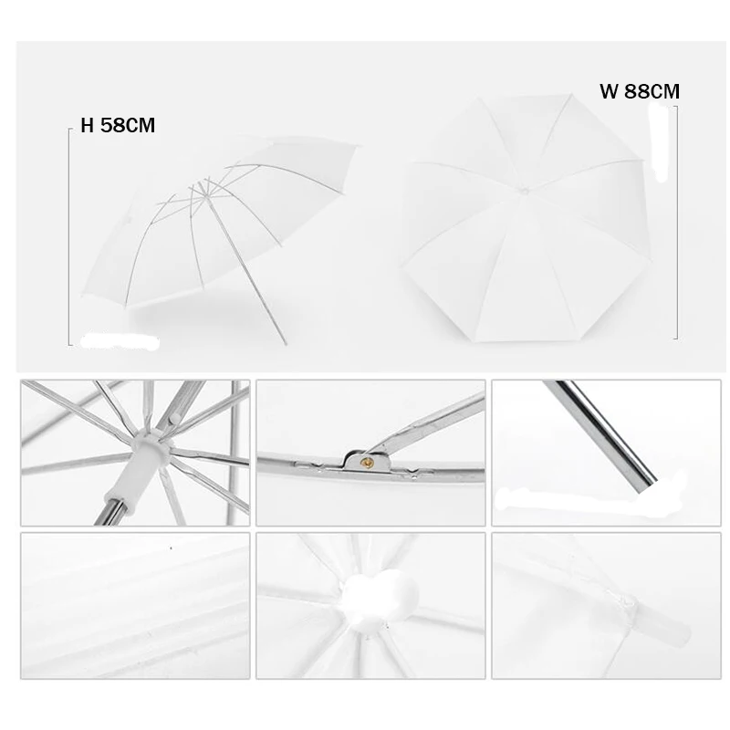 Deventer 2 шт. 88 см/34.6 " softbox Зонт просветный отражателей Аксессуары для фотостудий +