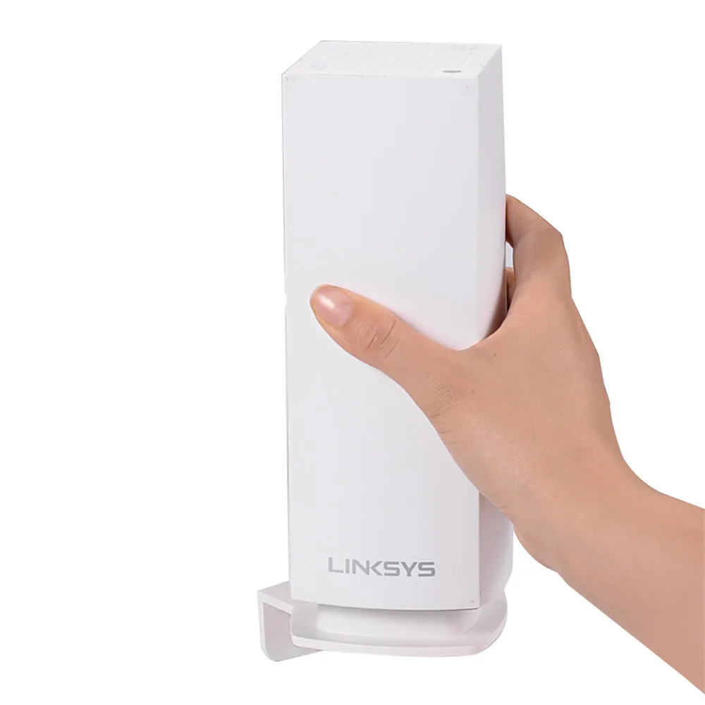 Настенный держатель для Linksys Velop Tri-band весь дом WiFi сеточная система, WiFi маршрутизатор настенная Подставка Кронштейн с отверткой, белый