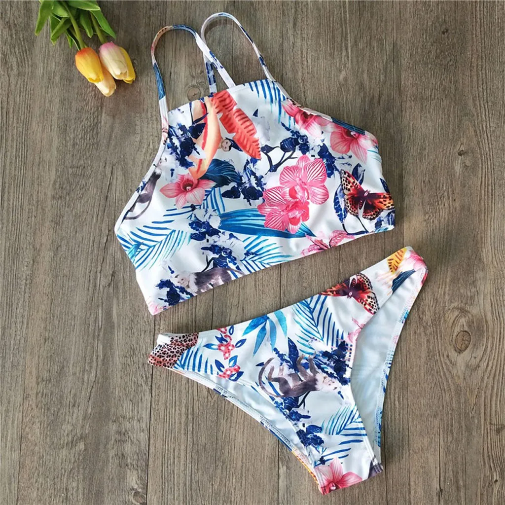 2018 сексуальный бандажный ацтекский бикини с ремешками купальный костюм пляжная