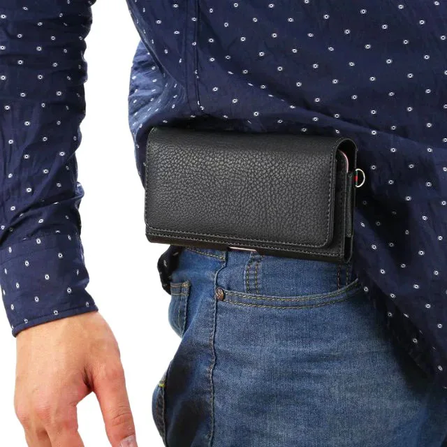 Кожаный чехол для телефона с зажимом ремня Huawei P30 Pro P10 Lite Y5 (2017) ZTE nubia Z17 Z12 mini 360 n5 |