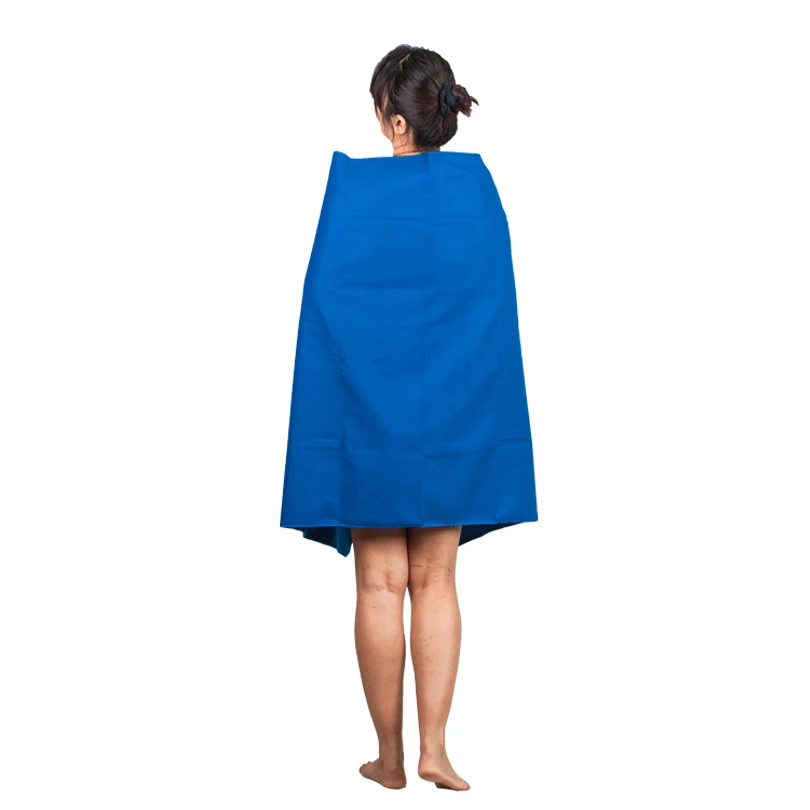 Быстросохнущее пляжное полотенце из микрофибры Zipsoft голубое легкое одеяло для