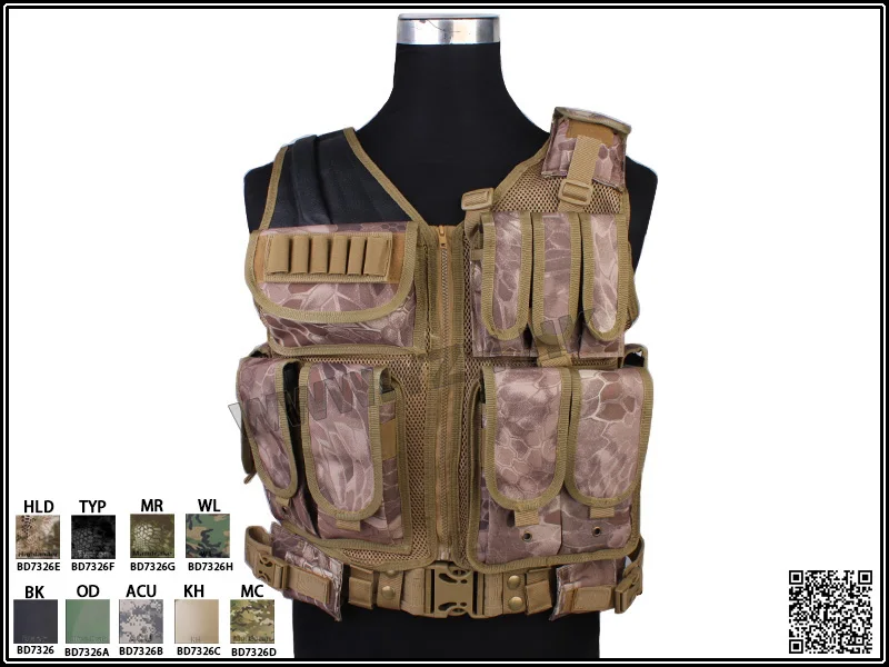 New 1000D Nylon Tactical  Assault Vest Multi-function suspension combat suit  Airsoft tatico militar BD7326