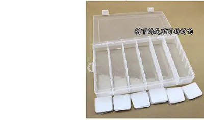 36 сетки Регулируемый отделения Ювелирные серьги пластиковый литейный Ящик