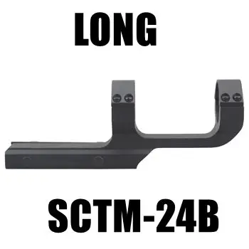 SCTM-24B Векторная оптика тактический 30 мм цельный прицел офсетное пикатинное крепление Интегральные кольца. 223 5,56 длинный плоский верх Mil-spec матовый черный - Цвет: SCTM-24B
