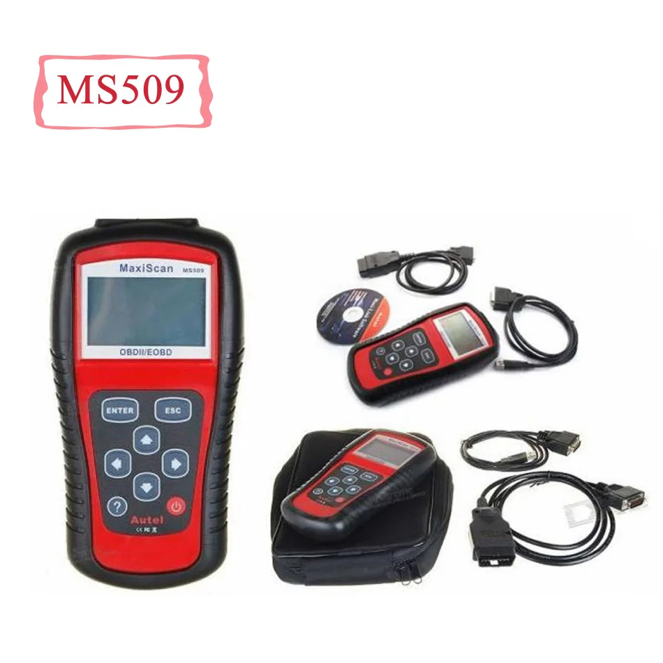 MaxiScan MS509 OBDII/EOBD сканер для США, европейских и азиатских транспортных средств autel MS 509 поддержка мульт-языков Быстрая