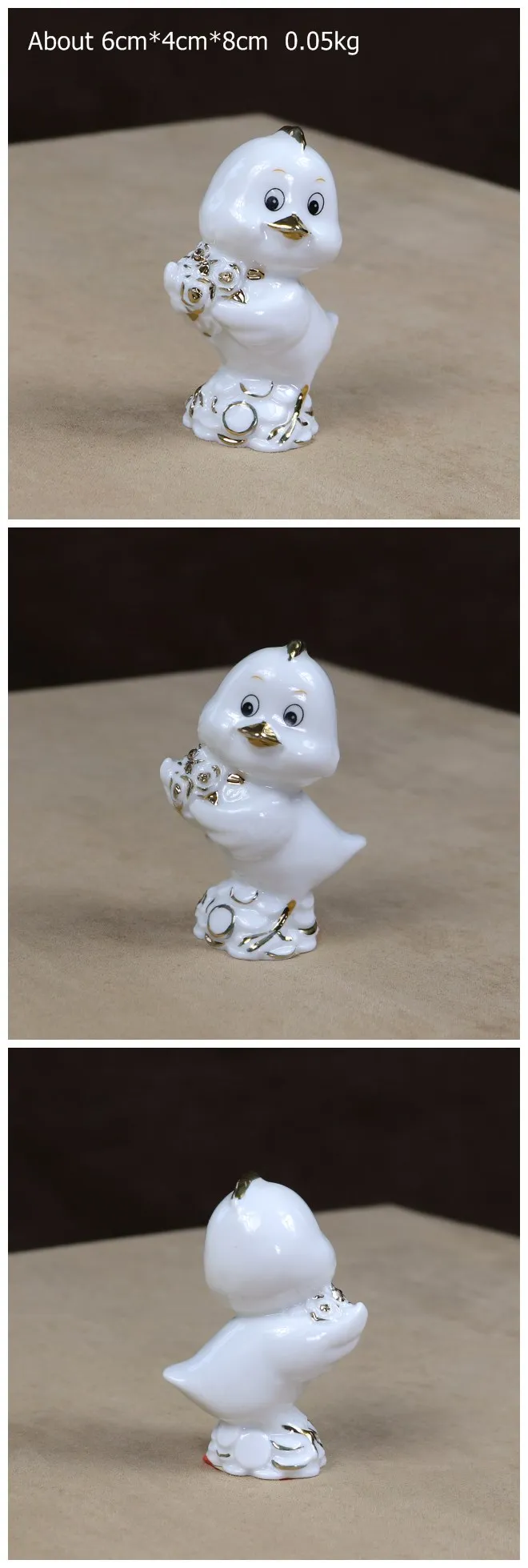 Chubby фарфор цыпленок миниатюрный керамический цыпленок фигурка девушка украшение комнаты подарок ремесло мини-орнамент Банкер леди продавец