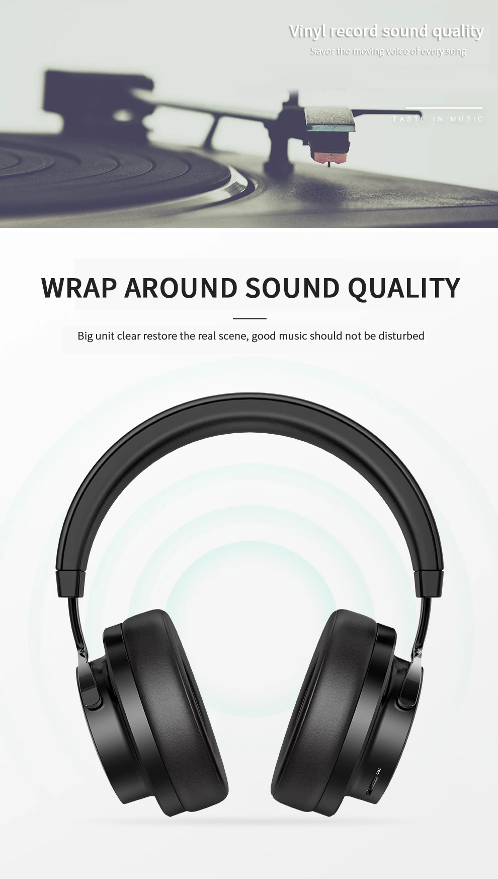 Picun P20 беспроводные Bluetooth наушники стерео HiFi Музыкальная гарнитура супер бас геймер наушники с микрофоном Поддержка карты памяти