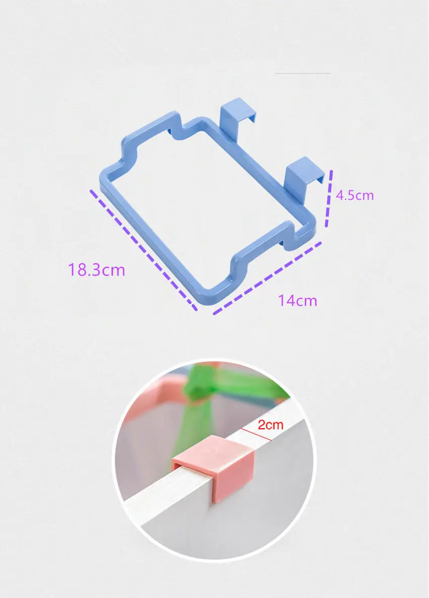 2 шт держатель для мусорного мешка + 100 жилет Тип мусорные мешки кухни инструмент