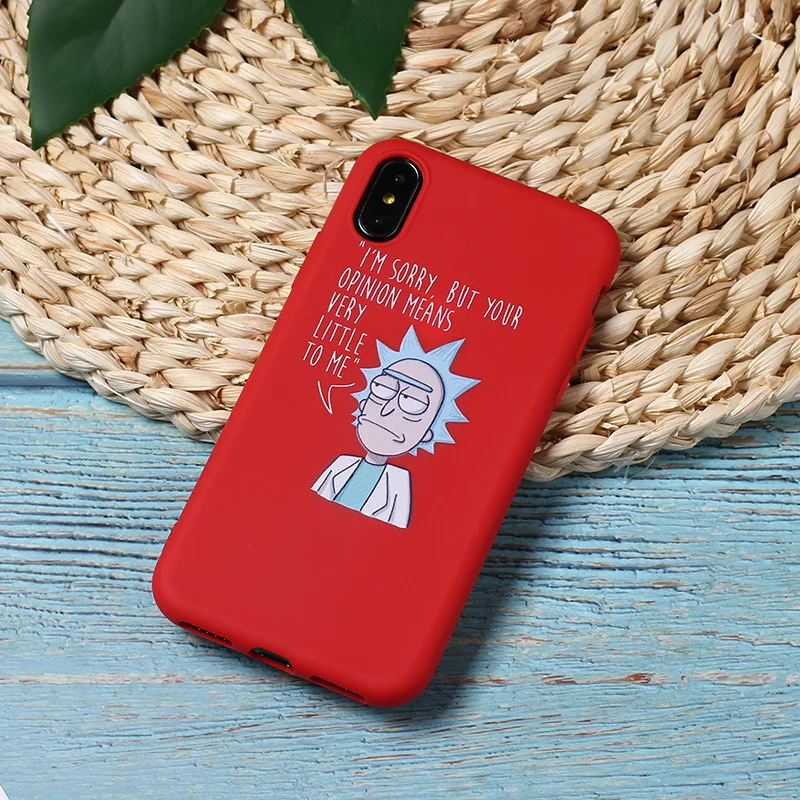 Kho-0rlanfa Рик и Морти мультфильм комикс меме слова для iPhone 8 5 5S SE X 7 6 6S Plus 9 XR 11 Pro XS Max Чехол Мягкий ТПУ силиконовый матовый чехол - Цвет: Kho-0rlanfa