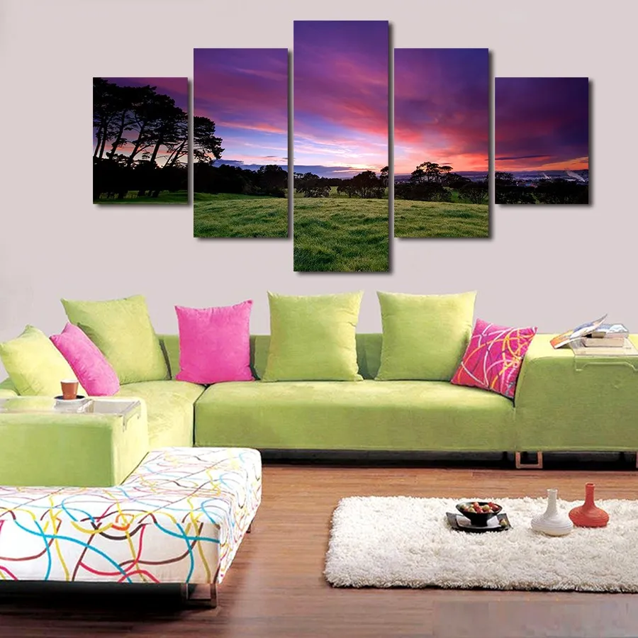 

5 шт./компл. настенный художественный принт, Картина на холсте, картины натуральной красоты, современный Декор для дома, без рамки для гостин...