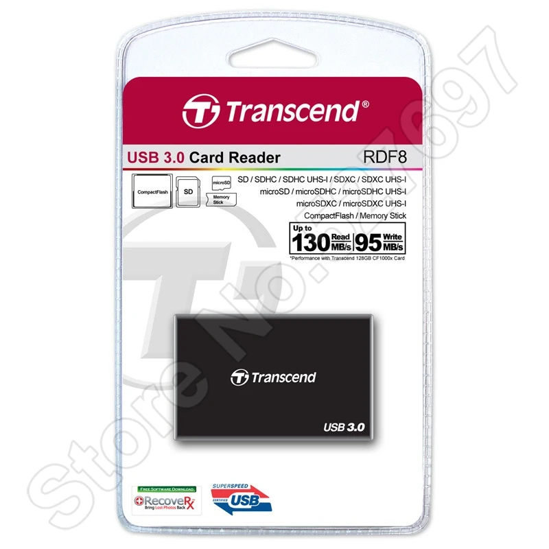 Фирменная новинка 2015 Transcend rdf8 SuperSpeed USB 3.0 Card Reader Все в 1 UHS udma7 карт CF SDHC SDXC SD micro Reader|usb