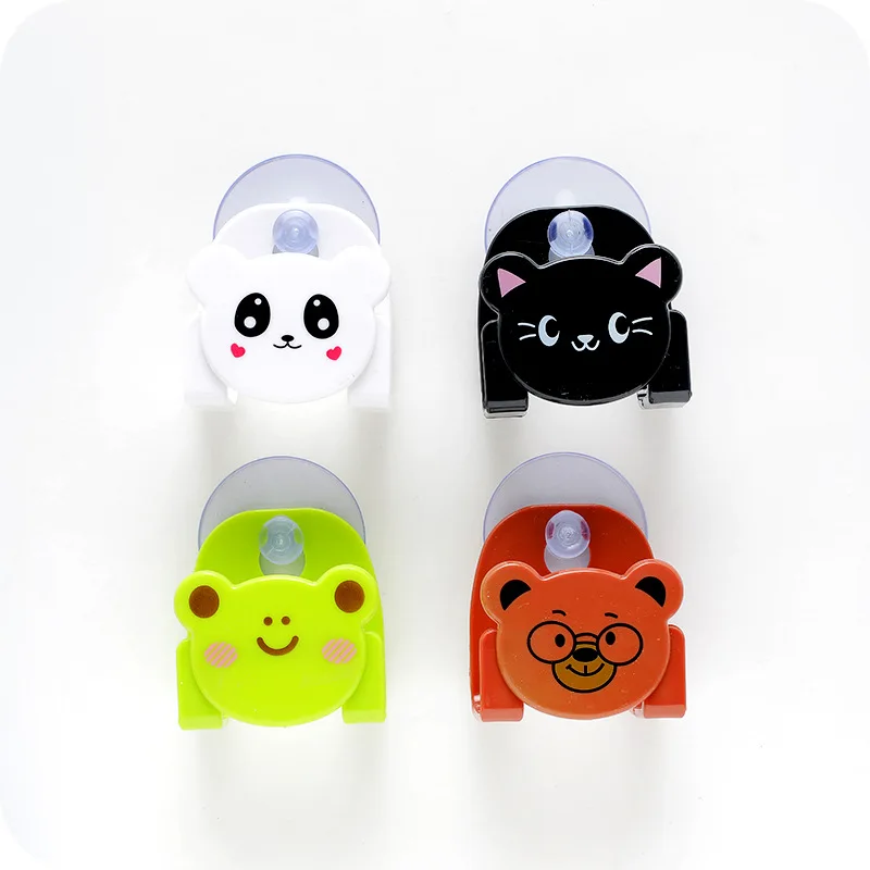 Sale Cartoon Animal Cat Bear Frog Wall Mounted Bath Storage Box Soap Bar Holder Kitchen Tools Sponge Drain Shelf Bag F2428 | Дом и сад