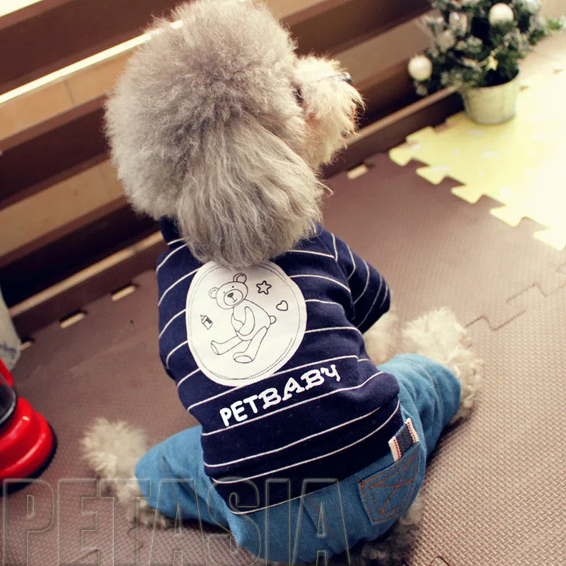 Новинка модная одежда для собак маленьких и средних домашних животных джинсы