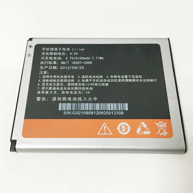 3 7 в 2100 мА · ч аккумулятор для Fly BL4019 IQ446 Magic / NGM Forward Infinity Xolo Q800 Gionee GN708T GN800 GN708W|3.7v