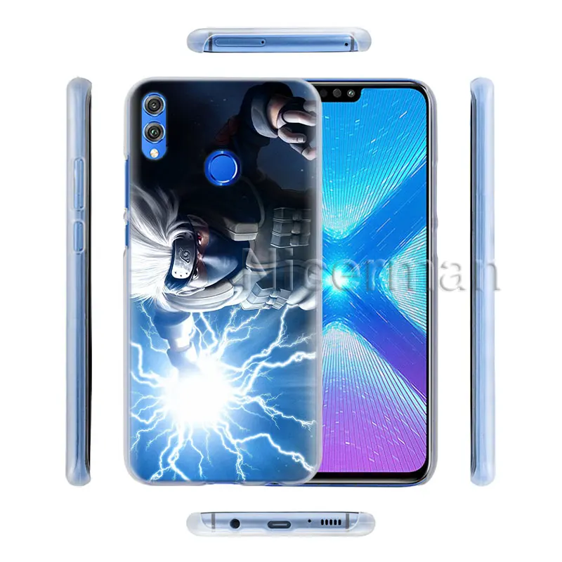 Чехол для телефона для Honor Y9 Y7 Y5 Y6 Y9 Honor 10 20 Lite 8X 8A Play прозрачный Чехол аниме Наруто Хатаке Какаши