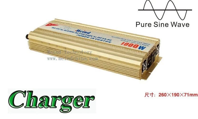 Высокое качество Чистая Синусоидальная волна встроенное зарядное устройство DC