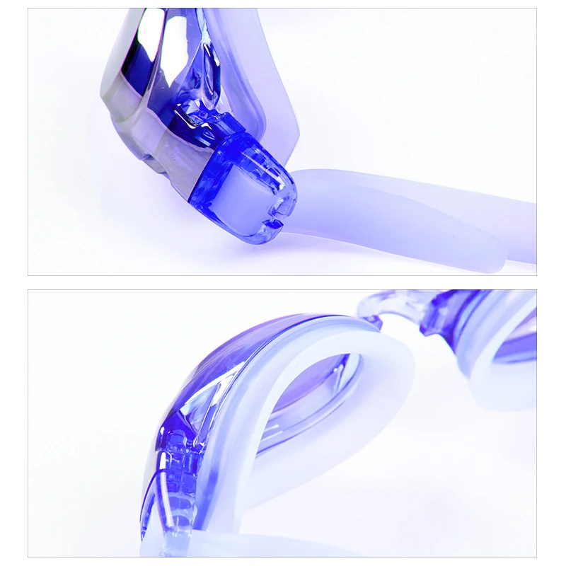 

New Adjustable Swimming Goggles Diving Glasses Anti-Fog UV Protect Universal Waterproof Silicone Mirrored Swim Eyewear