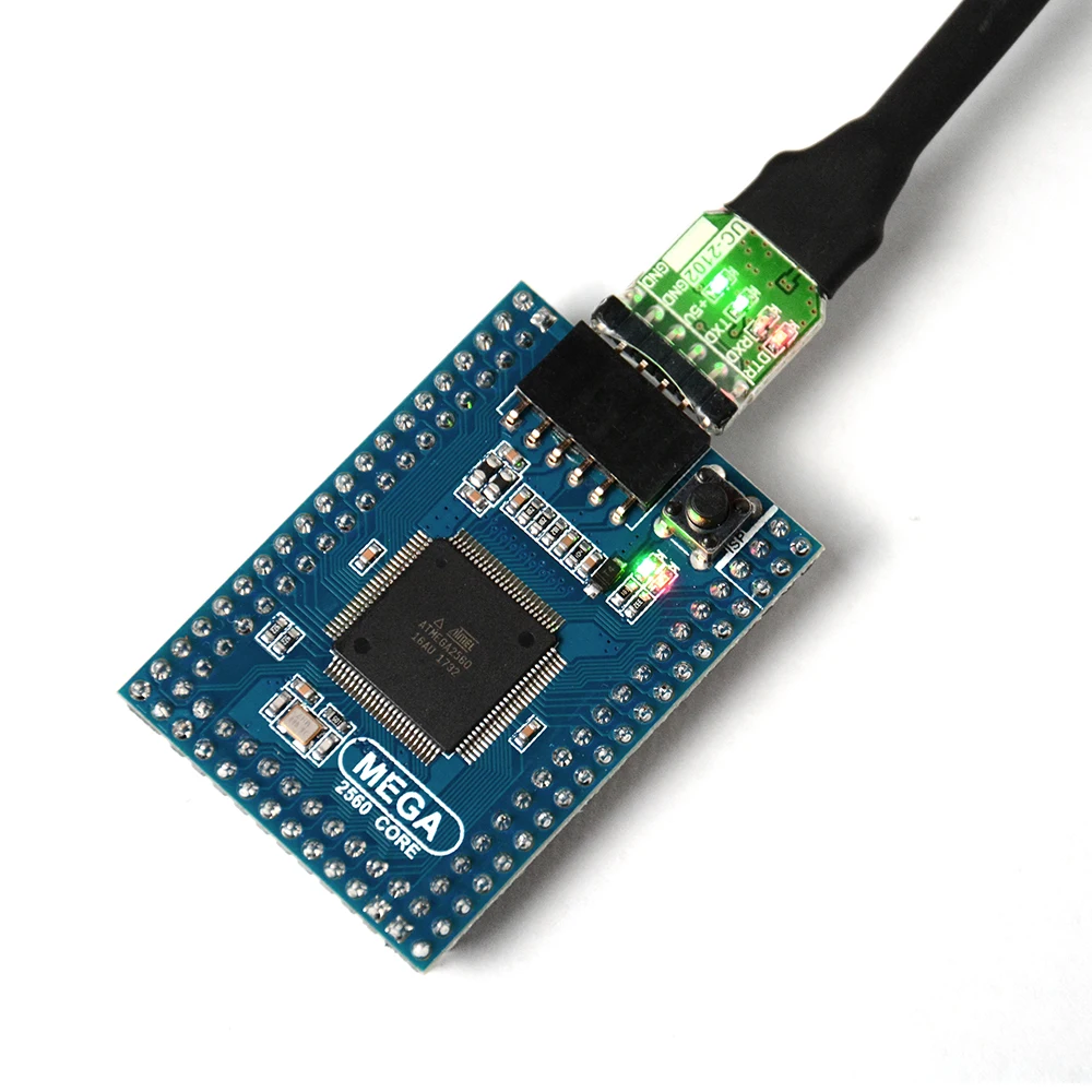 МЕГА 2560 R3 ядро для Arduino совместимый мини 2560 3,3 V 5V USB 2,0 последовательный для Arduino Mega2560-Core UC-2102 USB в UART кабель