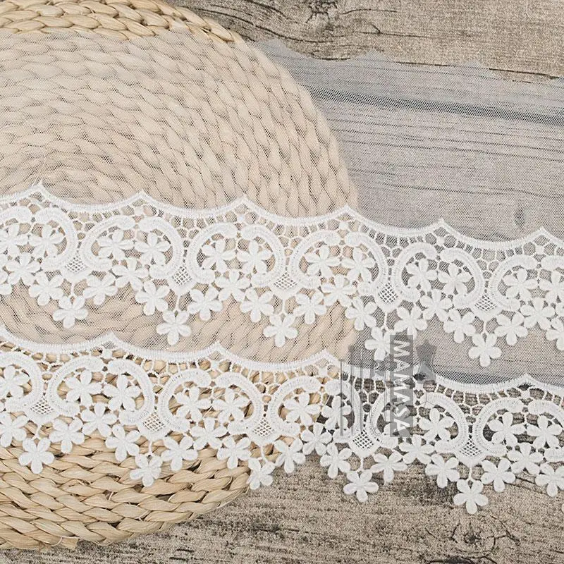 M0002 Высококачественная одинарная двойная марлевая кружевная ткань сделай сам