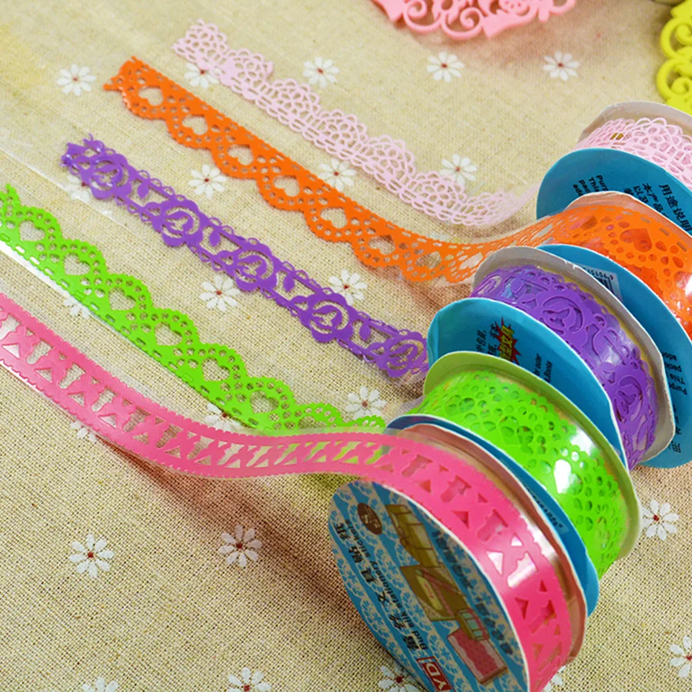 Кружева Ролл DIY Скрапбукинг Бумага Декоративные Важная Бумаги Маскировка Ленты