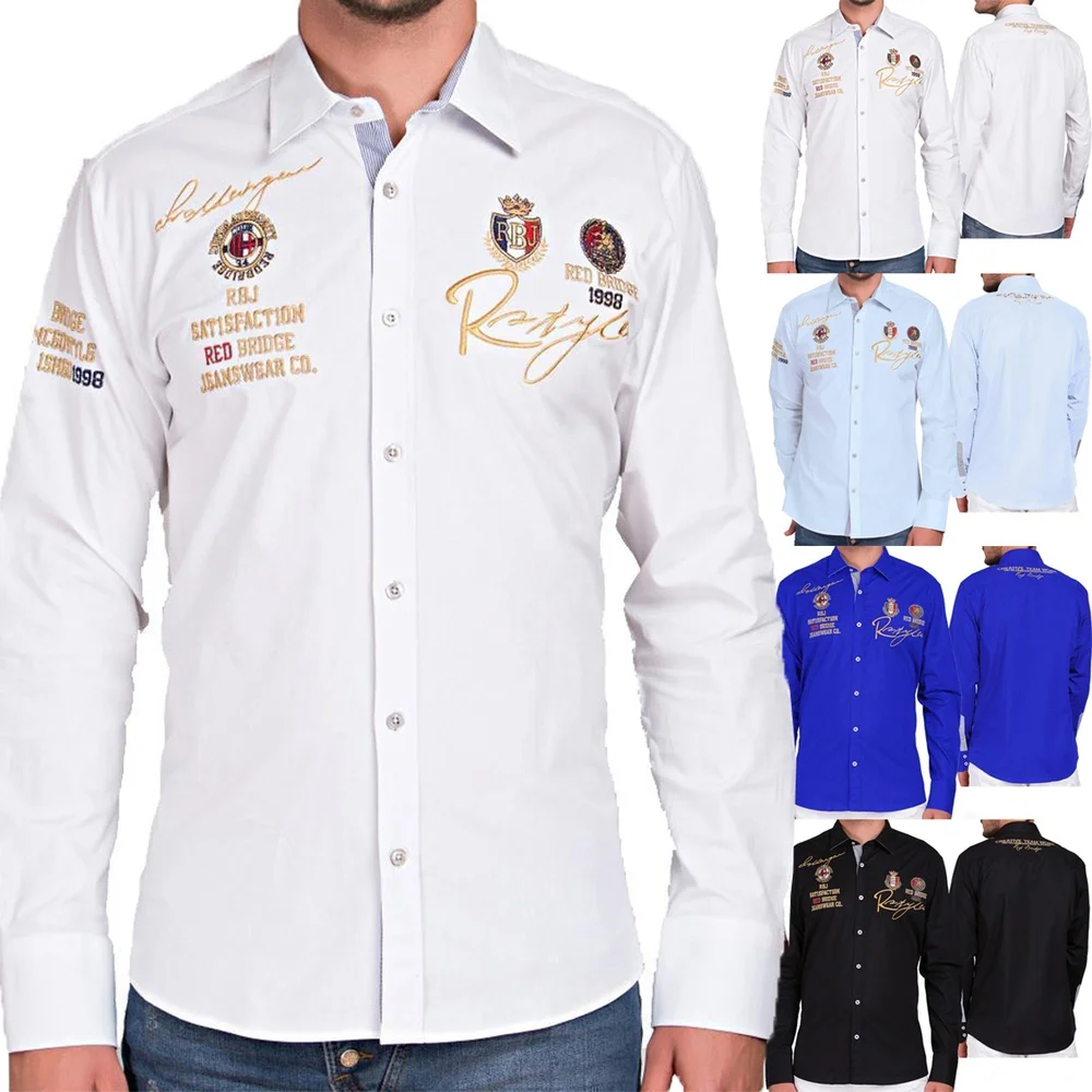 Zogaa Новые повседневные мужские рубашки slim fit Мужские с длинным рукавом Брендовые