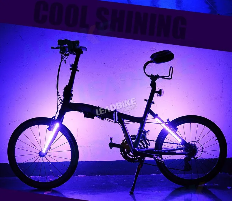 Leadbike, новинка, велосипедный передний/задний светильник, вилка, светильник, 8 моделей, 24 светодиода, для горного велосипеда, для дорожного велосипеда, Предупреждение ющий задний фонарь для ночной езды