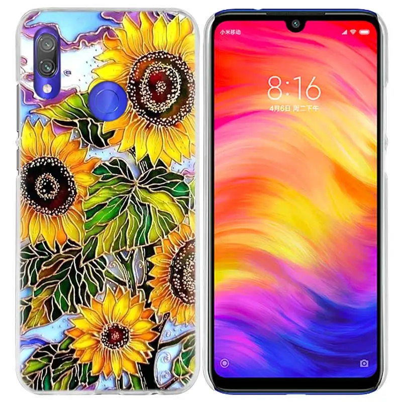 03 Чехол Ван Гога с ромашками для Xiao mi Red mi Go Note 7 6 6A Pro S2 5 5A 4X mi A1 A2 9 mi x 3 5G 8 lite Play F1 жесткий чехол для телефона из ПК - Цвет: 03