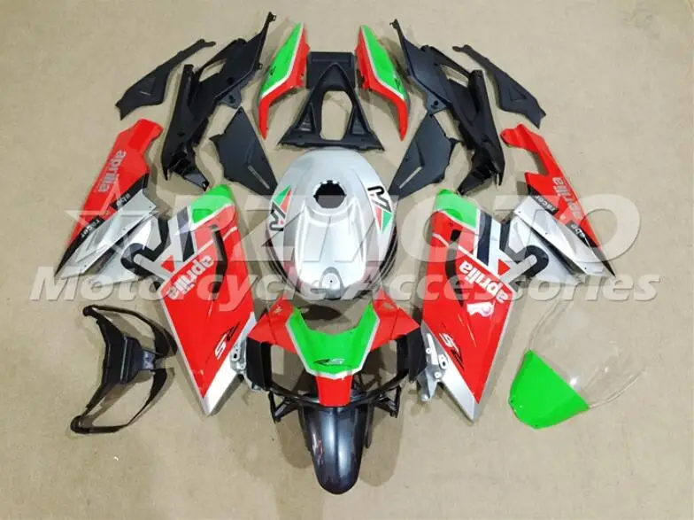 Литья под давлением ABS Полный комплект обтекателя подходит для Aprilia RS125 06 07 08 09 10 11 RS 125 2006 2007 2011 на заказ красного и зеленого цвета