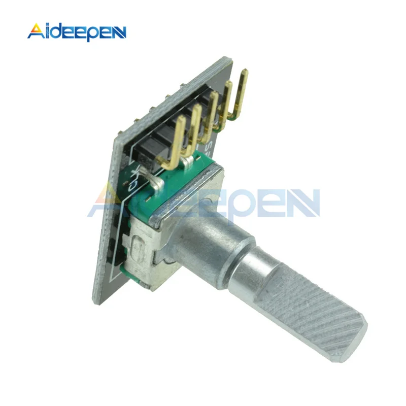 DC 5 В KY-040 360 градусов Поворотный модуль кодировщика для Arduino Кирпич Датчик переключатель макетная плата KY-040 с контактами черный