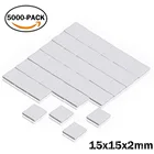 5000 шт., термопрокладки для процессора, 15 х15х2 мм