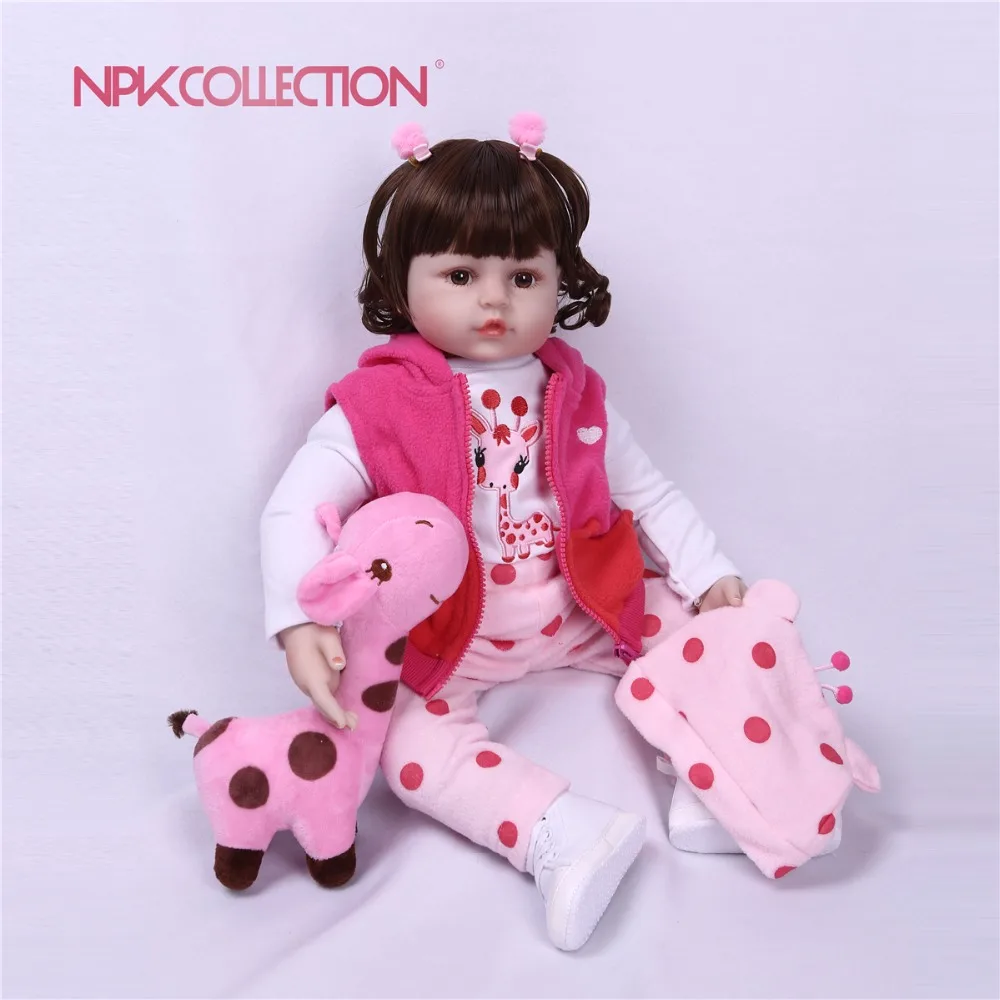Giraff bebes Reborn 60/48 см обе руки Открыть Мягкая тела силиконовый виниловых кукол Reborn Baby Doll малышей Реалистичного кукла-реборн для малышей