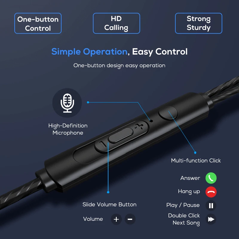 SUPTEC наушники 3 5 мм в ухо Проводная гарнитура стерео Бас Hifi с микрофоном для