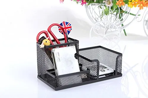 Сетчатый Настольный органайзер офисные принадлежности футляр для ручки Caddy