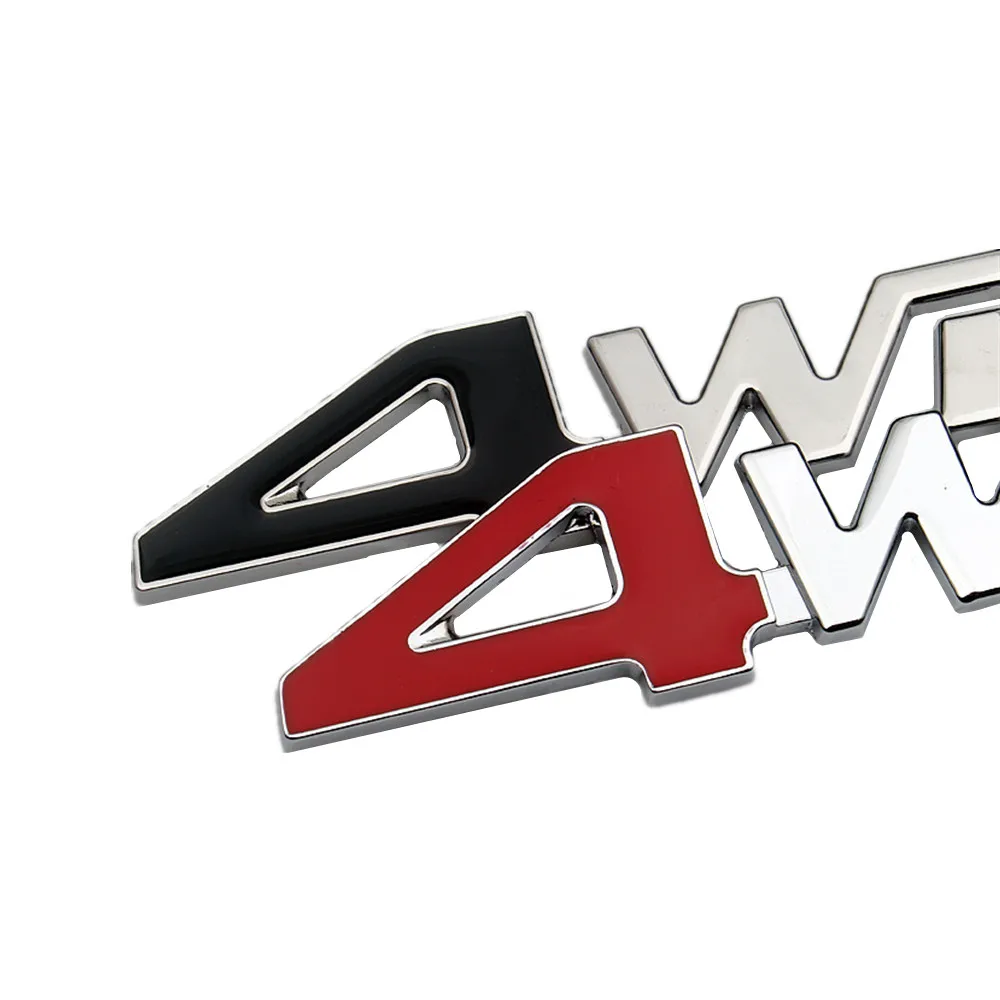 Автомобильный Стайлинг 3D металлический хромированный автомобильный стикер 4WD