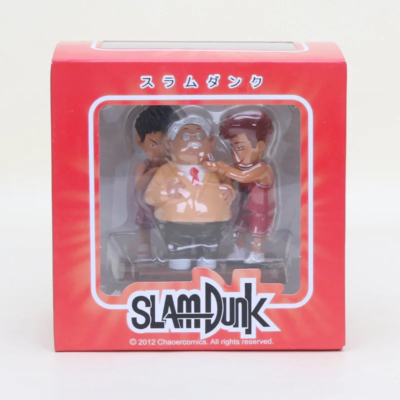 5 with box Аниме мультфильм Slam dank Sakuragi Hanamichi Rukawa Kaede ПВХ Фигурки Коллекционная Игрушечная модель игрушки - Цвет: 5 with box