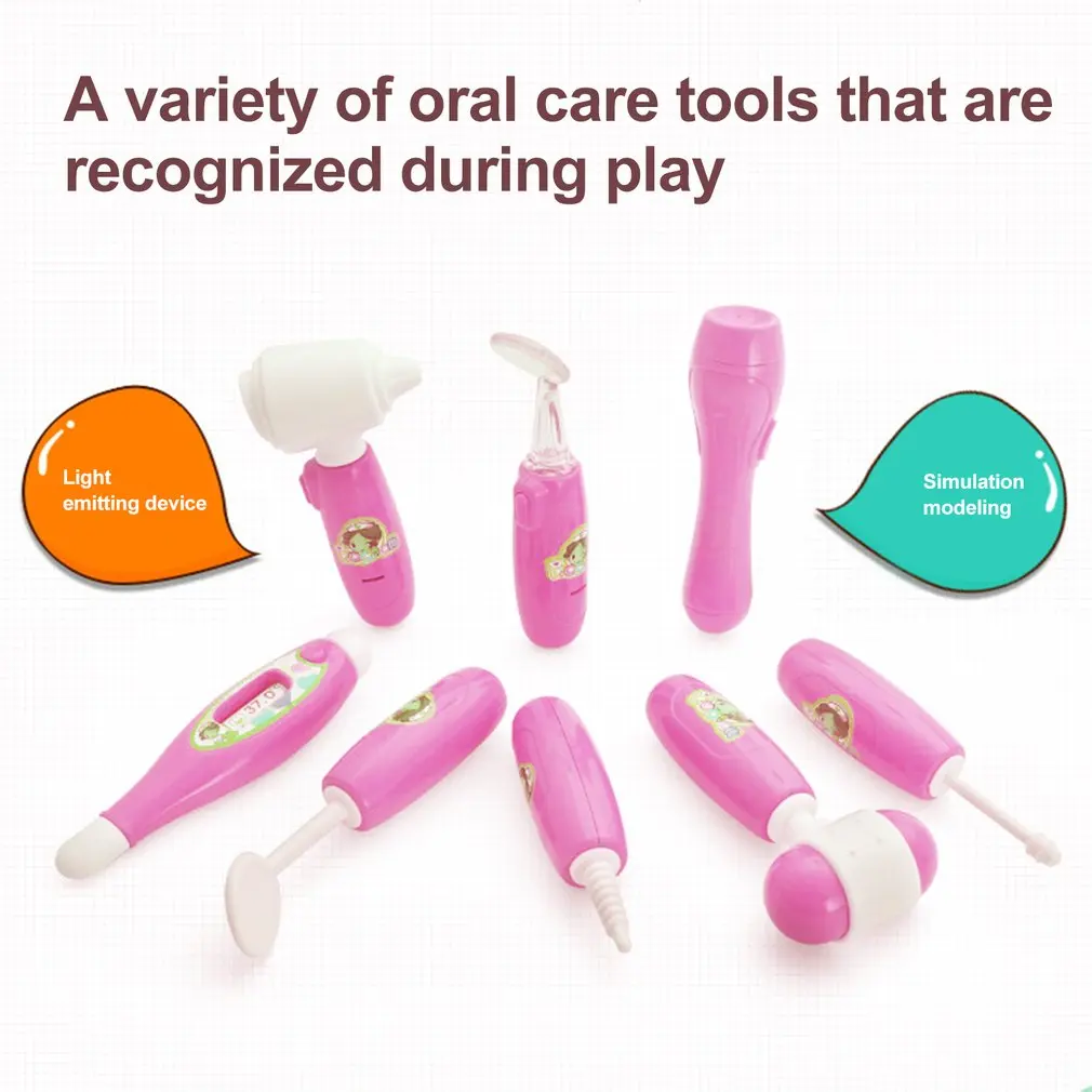 

OCDAY Kids Role Play Medical Kit Simulation Hospital Play Doctor Pretend Play Set 25pcs For Child Baby Educational Box Hot Sale
