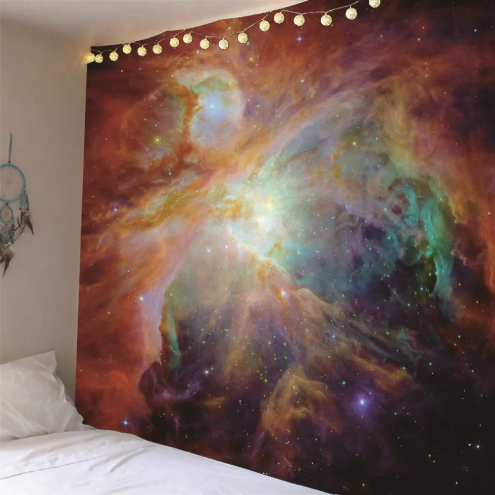 Настенный Гобелен звездное небо Вселенная для детей взрослых с принтом