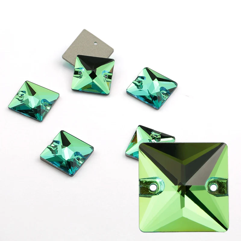 peridot AAAAA sew On Stone Одежда высшего качества Цвет хрустальные стразы Вышивание на аксессуары DIY одежды пошив одежды - Цвет: peridot