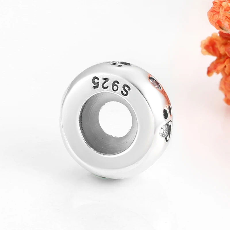 Новое поступление собачий коготь пробки Бусины 925 пробы серебро Подходит pandora талисманы Серебро 925 браслет ювелирные изделия