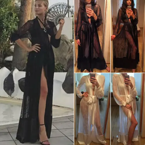 Женская Сексуальная кружевная белая черная Цветочная прозрачная атласная