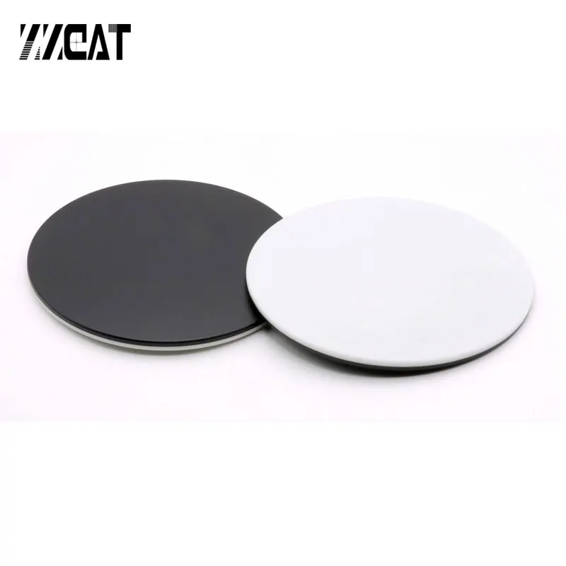 Plastic Round Plate Load Board Working Stage White Black Board for Biological Stereo Microscope Bottom Plate 120mm 95mm 60mm