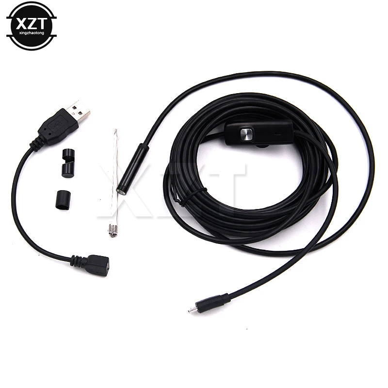 Камера для эндоскопа Hig водонепроницаемая 7 мм IP67 480P HD micro USB 1 м 2 3 5 | Электроника