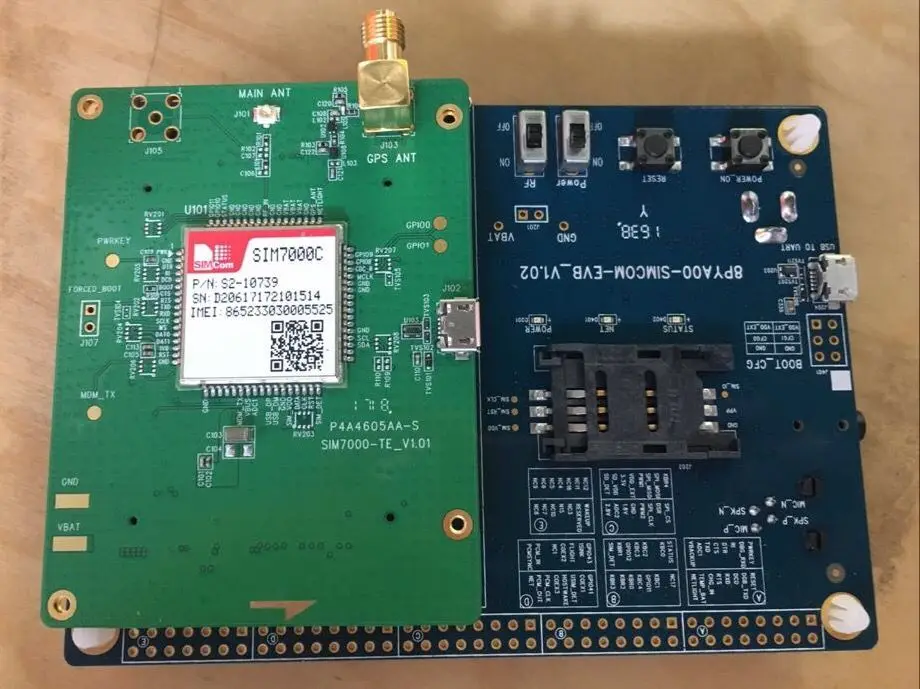 Оригинальная макетная плата SIMCOM SIM7000C EVB Kit 4G NBIoT LTE CATM1 EMTC тестовая Evluation board |