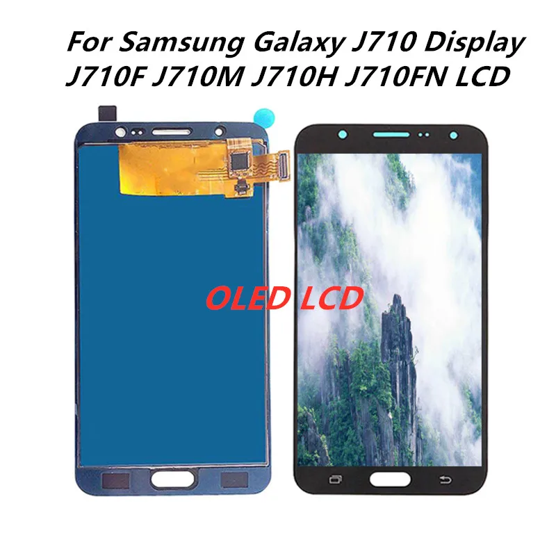 OLED 2016 J7 lcd сборка для samsung Galaxy J710 J710F J710M ЖК экран Замена дисплея сенсорный