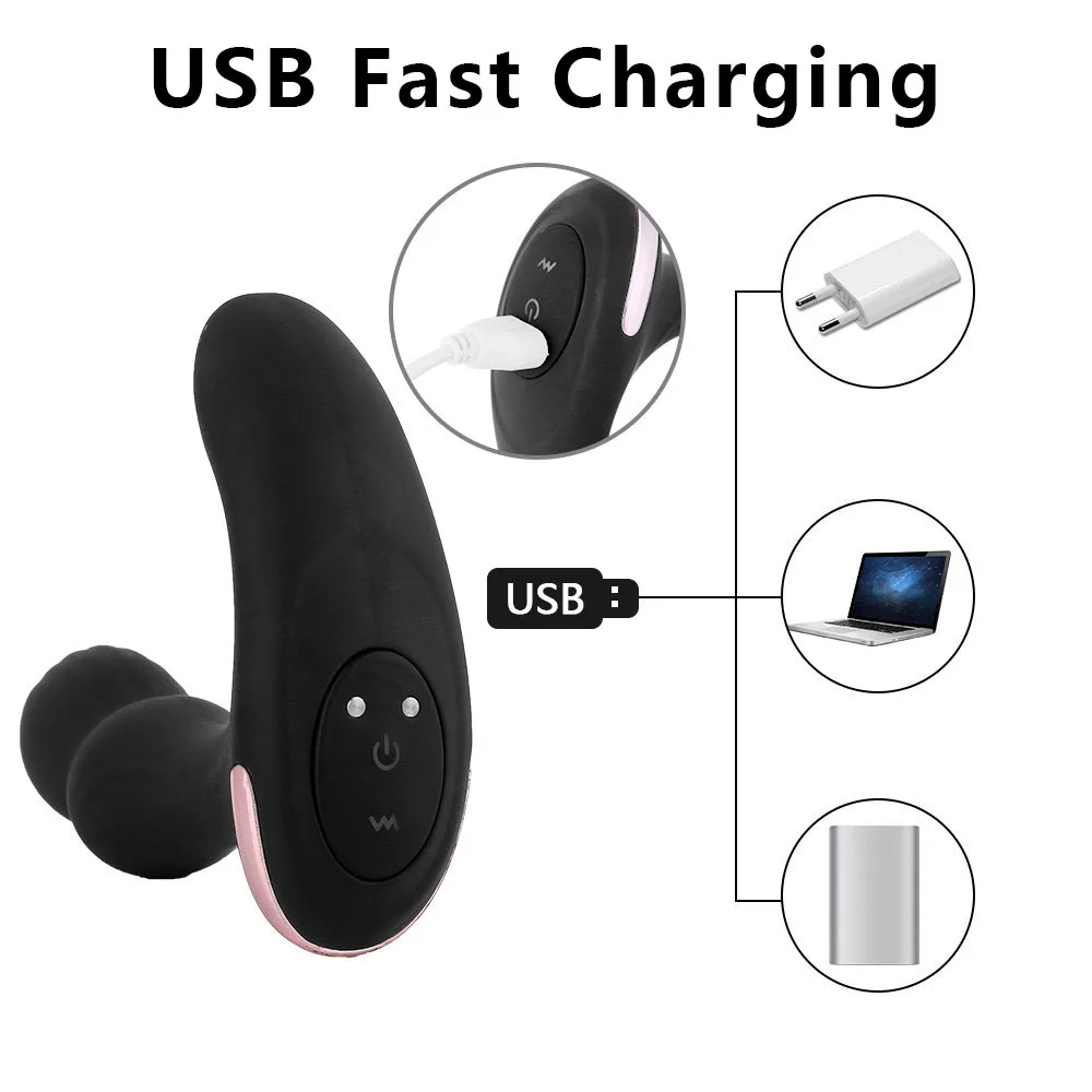 Двойной вибрационный Анальный секс игрушки для мужчин гей 10 режимов