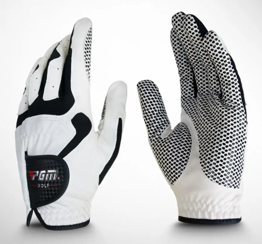 1pcs Golf Gloves Men's Left and Right Hand Soft Breathable Pure Sheepskin With Anti-slip Granules Men 3 color | Спорт и
