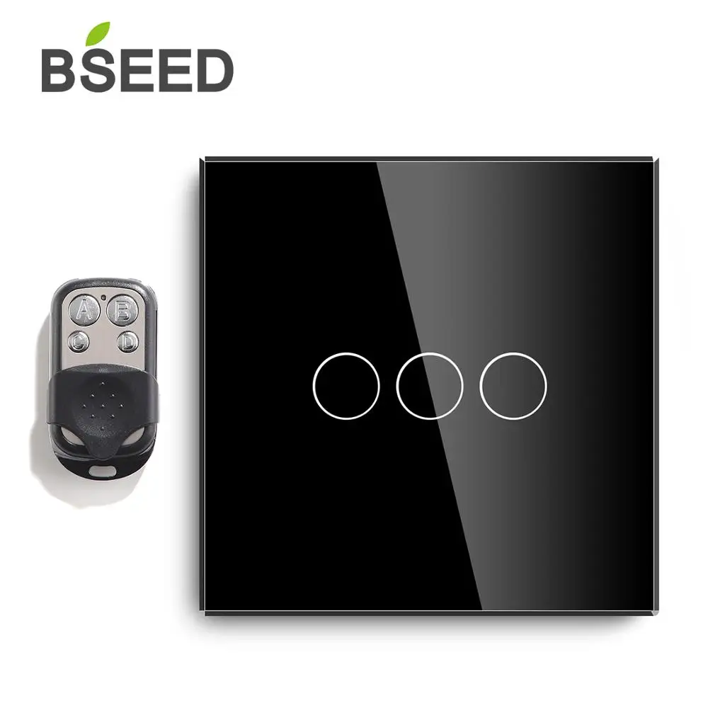 Bseed ЕС сенсорный выключатель 3 банды 1 способ 2 дистанционного управления света