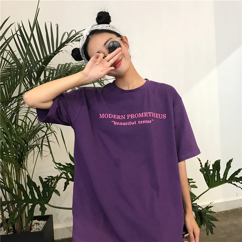 Женская футболка с надписью Harajuku Kawaii Patcwork топы мода Ulzzang летняя в консервативном