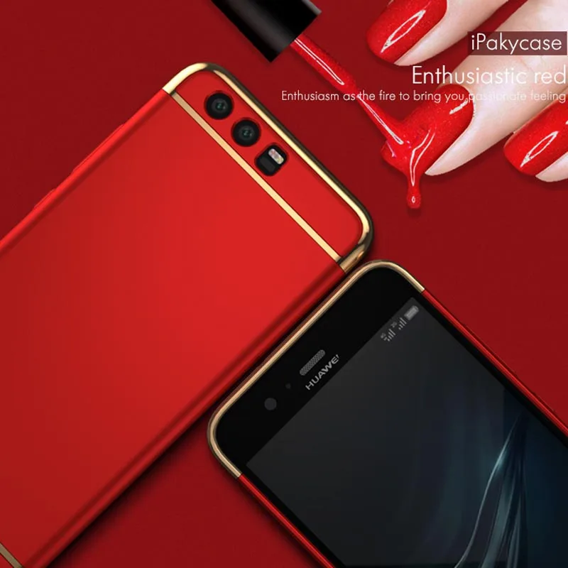 IPaky бренд для Huawei P10 гальваническим 3-в-1 предмет Жесткий телефона чехол крышка