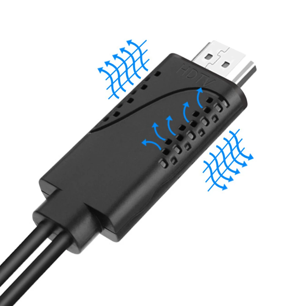 1080P HDMI к USB Женский/Мужской конвертер Кабель адаптер Охлаждающие отверстия для ТВ